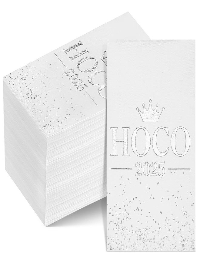Resurhang Resurhang 100 Pcs Hoco Decorations 2026 Napkins Homecoming Disposable Paper Silver Hoco Dinner Napkins for High School College Homecoming Party Decorations Class of 2026 Party Supplies - Image 1